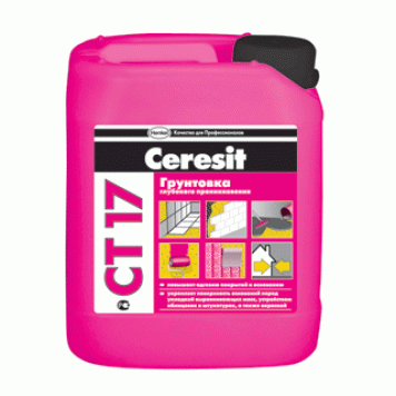 Грунтовка глубокого проникновения CERESIT CT17 (10л) 