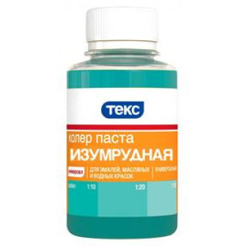 Паста колеровочная ТЕКС универсальная изумрудная (0,1л)