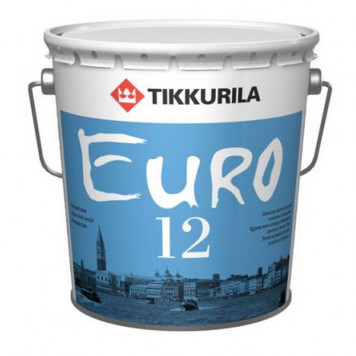 Краска латексная ТИККУРИЛА ЕВРО-12 база С (2,7л)