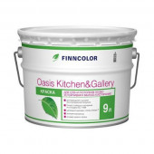 Краска для стен и потолков ФИННКОЛОР OASIS KITCHEN&GALLERY 7 база C (9л)