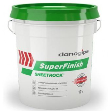 Шпатлевка ДАНОГИПС SHEETROCK готовая суперфиниш (28кг, 17л)