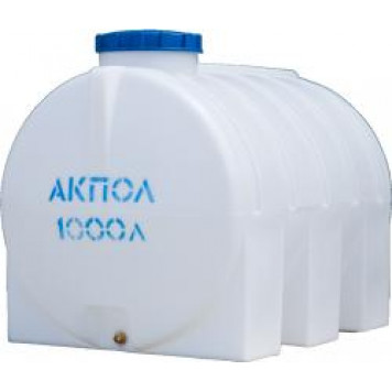 Емкость горизонтальная 1000 л белая