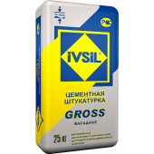 Штукатурка цементная (фасадная) IVSIL GROSS МН 25кг 48шт