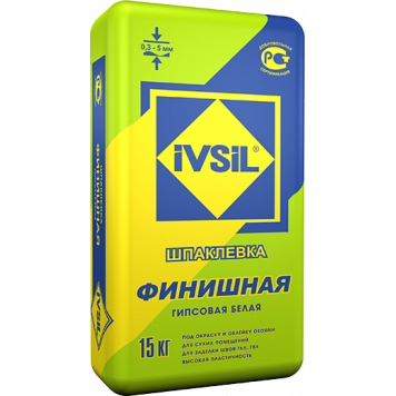 Шпатлевка IVSIL ФИНИШНАЯ 15кг 