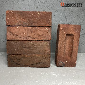 Кирпич BAKSTEEN ручн.форм. WDF "Бомонд шоколадный" 210*100*65