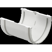 Муфта желоба соединительная DOCKE PREMIUM D120мм (графит) пластик.