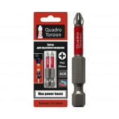 Биты QUADRO TORSION РН-1 50мм (2шт) 410150-2