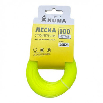 Леска разметочная KUMA O1мм желтая 100м (14025)
