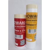 Пленка укрывная с малярной лентой HOWARD 2700мм х 17м