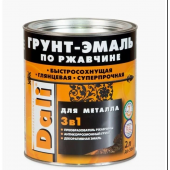 Грунт-эмаль по ржавчине DALI (0,75л) Серая RAL7004